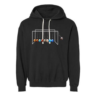 Never Forget Pluto Funny Planet Pluto Garment-Dyed Fleece Hoodie