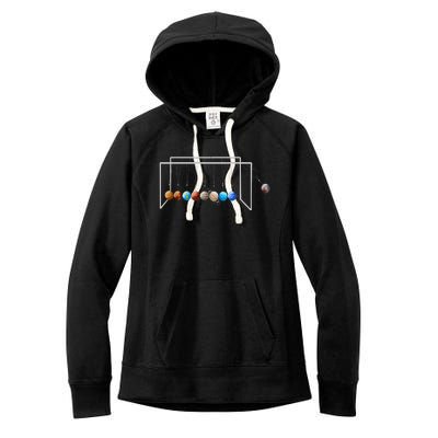 Never Forget Pluto Funny Planet Pluto Women's Fleece Hoodie