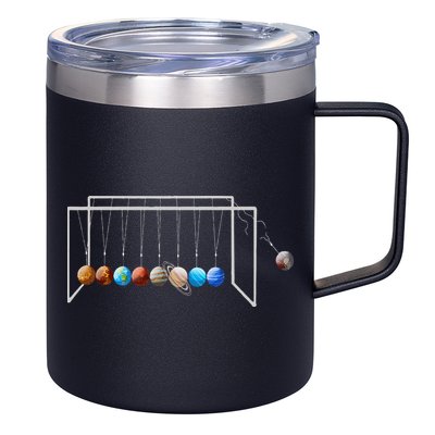 Never Forget Pluto Funny Planet Pluto 12oz Stainless Steel Coffee Mug