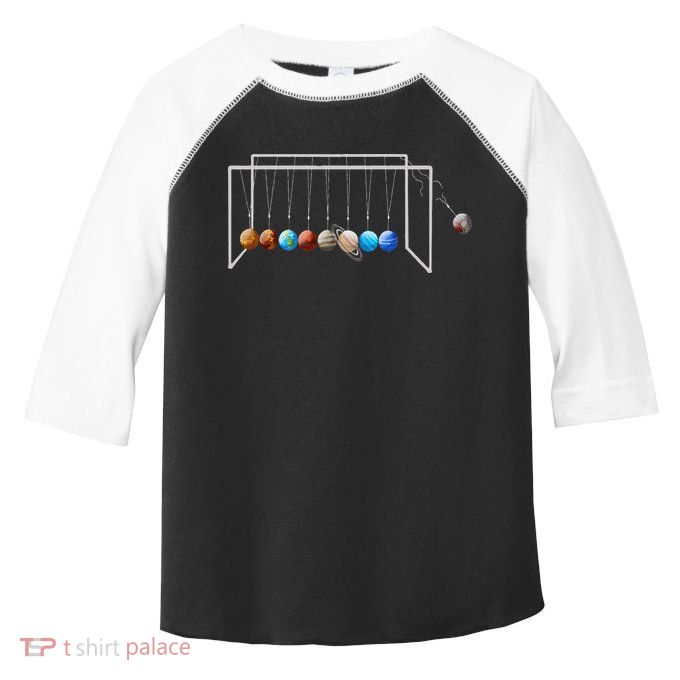 Never Forget Pluto Funny Planet Pluto Toddler Fine Jersey T-Shirt