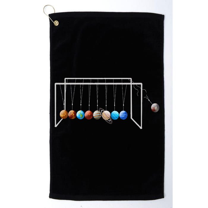 Never Forget Pluto Funny Planet Pluto Golf Towel