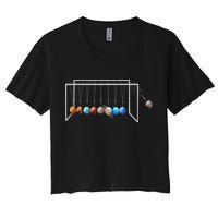 Never Forget Pluto Funny Planet Pluto Women's Crop Top Tee