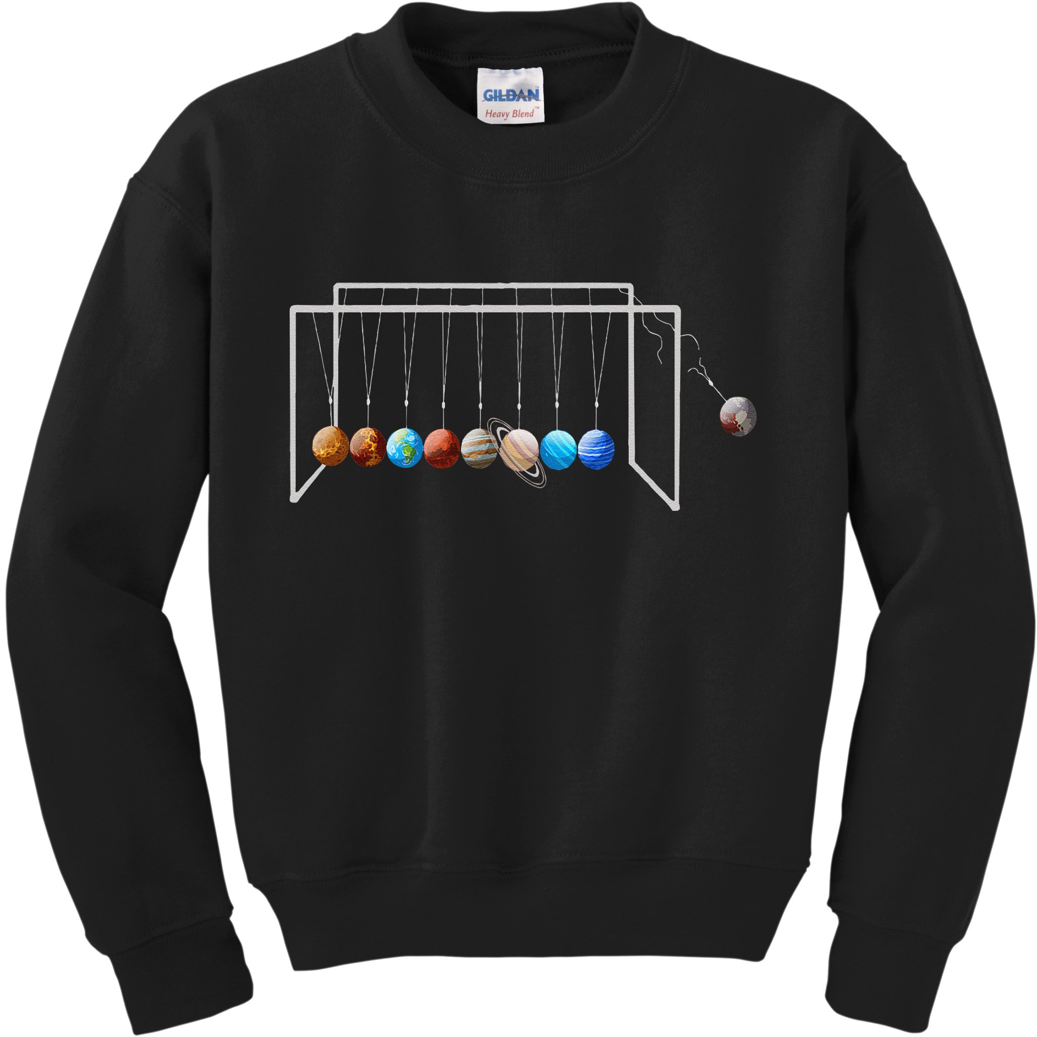 Never Forget Pluto Funny Planet Pluto Kids Sweatshirt