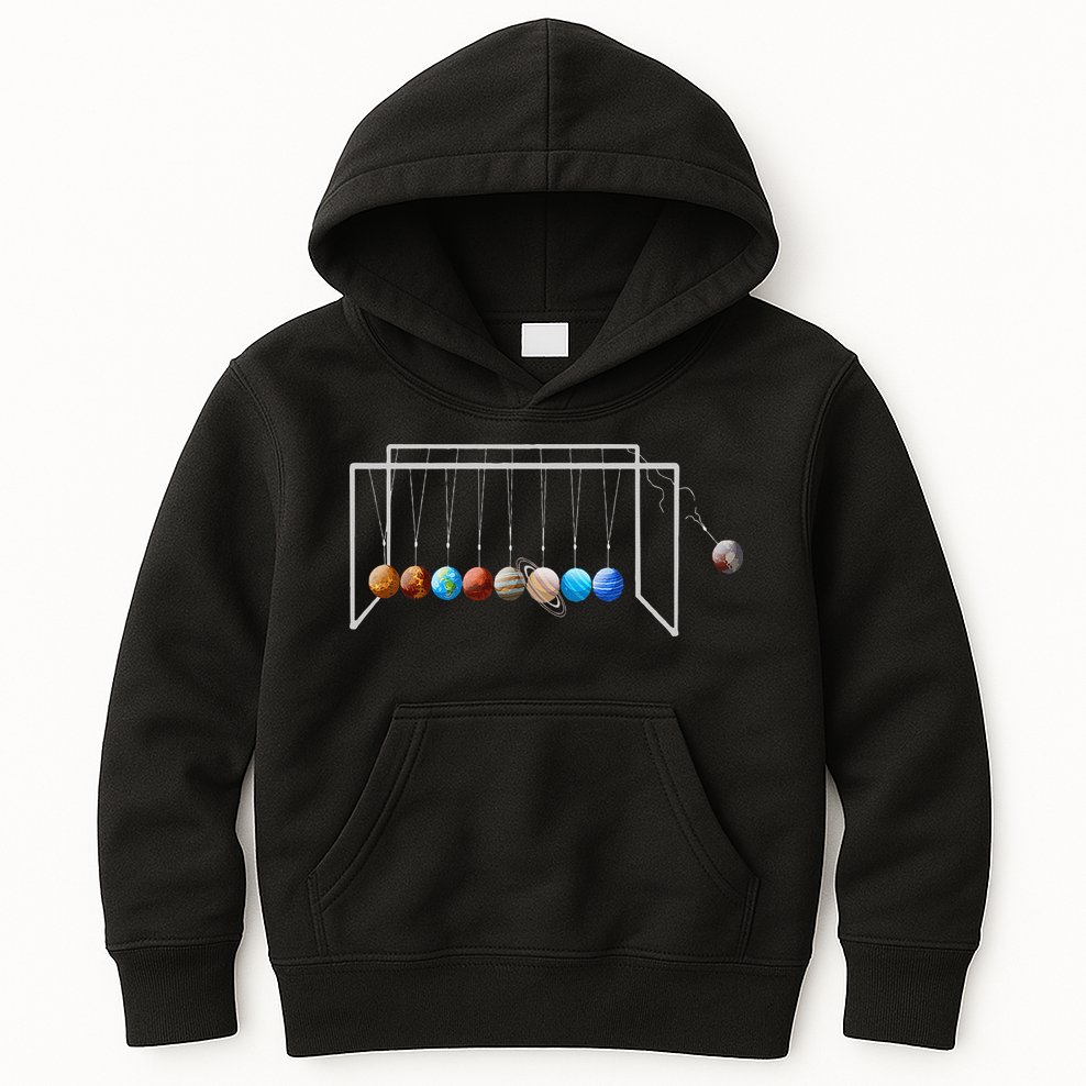 Never Forget Pluto Funny Planet Pluto Kids Hoodie