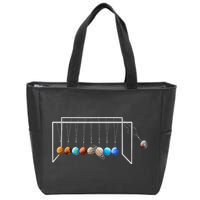 Never Forget Pluto Funny Planet Pluto Zip Tote Bag