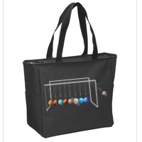 Never Forget Pluto Funny Planet Pluto Zip Tote Bag