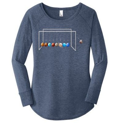 Never Forget Pluto Funny Planet Pluto Women's Perfect Tri Tunic Long Sleeve Shirt