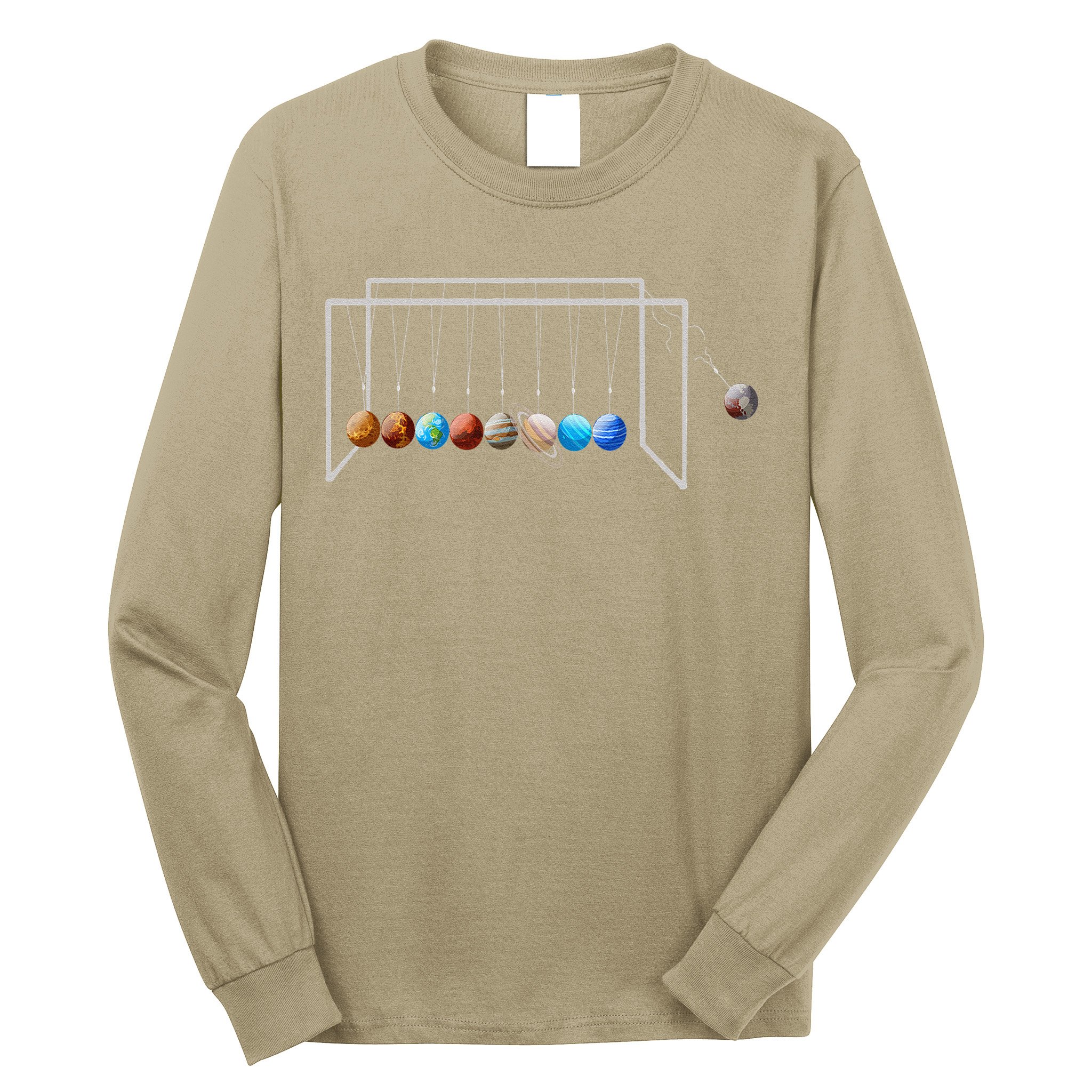 Never Forget Pluto Funny Planet Pluto Long Sleeve Shirt
