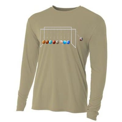 Never Forget Pluto Funny Planet Pluto Cooling Performance Long Sleeve Crew