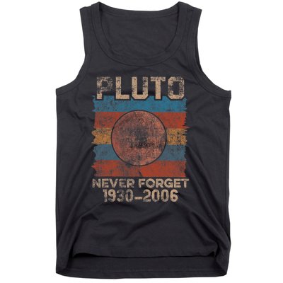 Never Forget Pluto Nerdy Astronomy Space Science Pluto Never Forget Shirts Tank Top