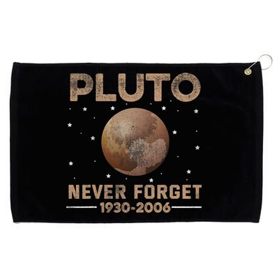 Never Forget Pluto 1930 2006 Nerdy Astronomy Space Science Trendy Design Grommeted Golf Towel