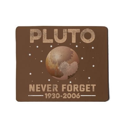 Never Forget Pluto 1930 2006 Nerdy Astronomy Space Science Trendy Design Mousepad