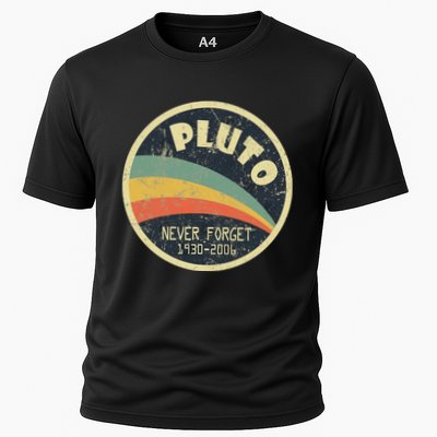 Never Forget Planet Pluto Vintage Retro Space Performance Shirt
