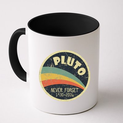 Never Forget Planet Pluto Vintage Retro Space Mug