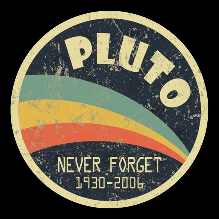 Never Forget Planet Pluto Vintage Retro Space Flatbill Hat