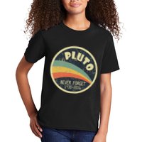 Never Forget Planet Pluto Vintage Retro Space Kids T-Shirt