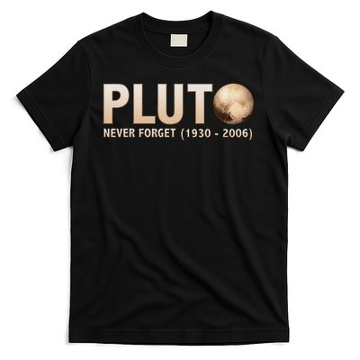 Never Forget Pluto Ninth Planet Solar System Funny Science T-Shirt