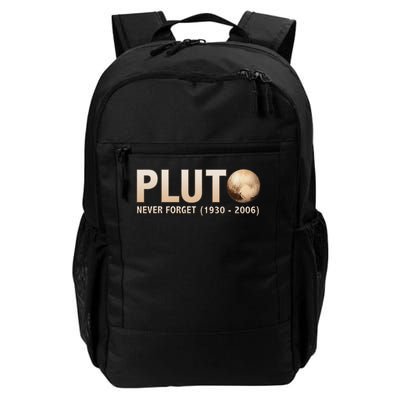 Never Forget Pluto Ninth Planet Solar System Funny Science Daily Commute Backpack