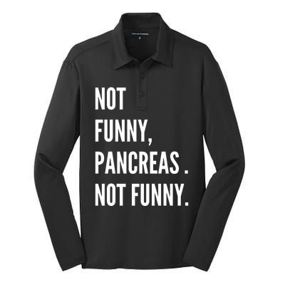 Not Funny Pancreas Not Funny Silk Touch Performance Long Sleeve Polo