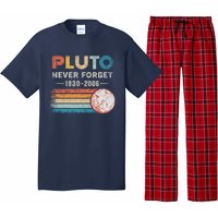 Never Forget Pluto Retro Style Funny Space Science Pajama Set