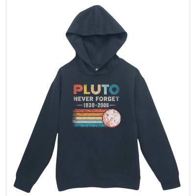 Never Forget Pluto Retro Style Funny Space Science Urban Pullover Hoodie