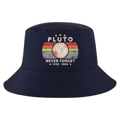 Never Forget Pluto. Retro Style Funny Space Science Cool Comfort Performance Bucket Hat