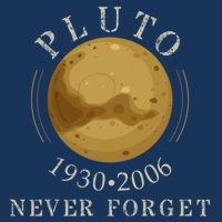 Never Forget Pluto Retro Style Funny Space Science Drawstring Bag