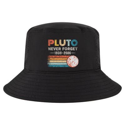Never Forget Pluto Retro Style Funny Space Science Cool Comfort Performance Bucket Hat