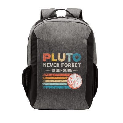 Never Forget Pluto Retro Style Funny Space Science Vector Backpack