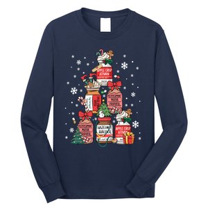 Nurse Funny Peppermint Mocha Propofol Christmas Tree Nurses Long Sleeve Shirt