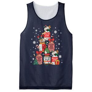 Nurse Funny Peppermint Mocha Propofol Christmas Tree Nurses Mesh Reversible Basketball Jersey Tank