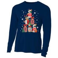 Nurse Funny Peppermint Mocha Propofol Christmas Tree Nurses Cooling Performance Long Sleeve Crew