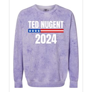 Nugent For President 2024 Colorblast Crewneck Sweatshirt