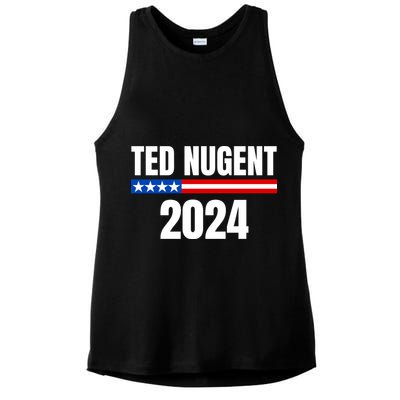 Nugent For President 2024 Ladies PosiCharge Tri-Blend Wicking Tank