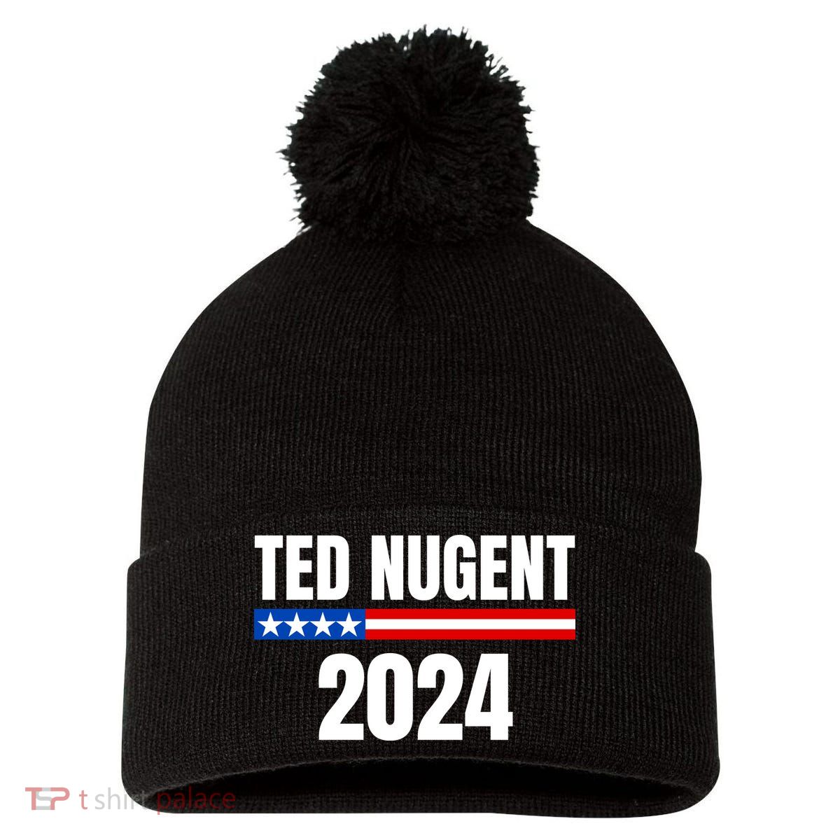 Nugent For President 2024 Pom Pom 12in Knit Beanie