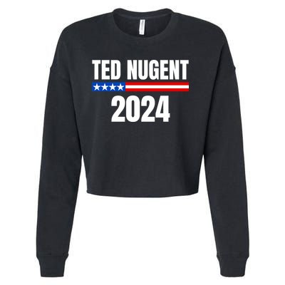 Nugent For President 2024 Cropped Pullover Crew