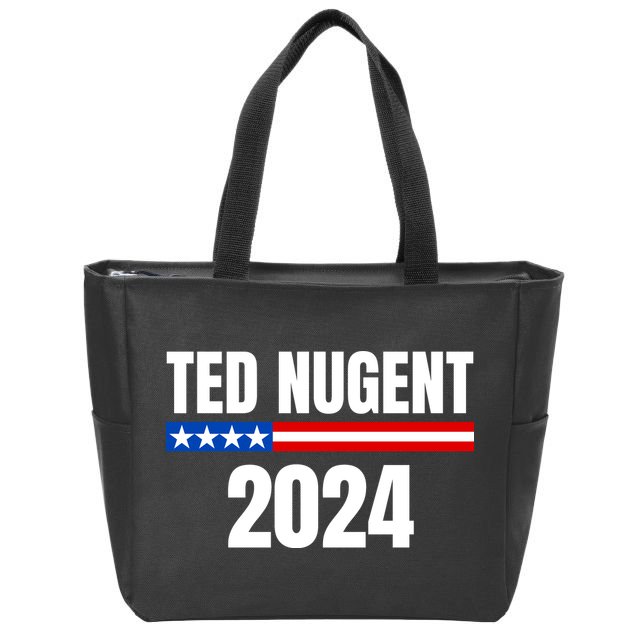 Nugent For President 2024 Zip Tote Bag