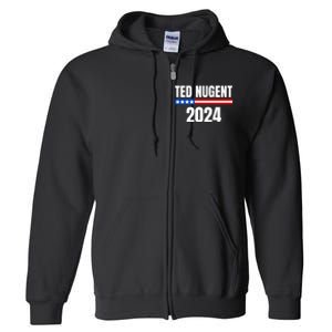 Nugent For President 2024 Full Zip Hoodie