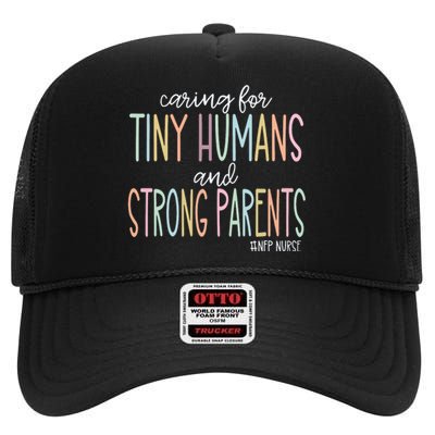 Nurse Family Partnership Nfp Nurse High Crown Mesh Back Trucker Hat