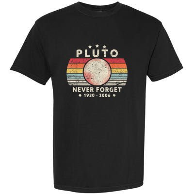 Never Forget Pluto Shirt. Retro Style Funny Space, Science Garment-Dyed Heavyweight T-Shirt