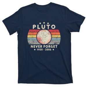 Never Forget Pluto Shirt. Retro Style Funny Space, Science T-Shirt