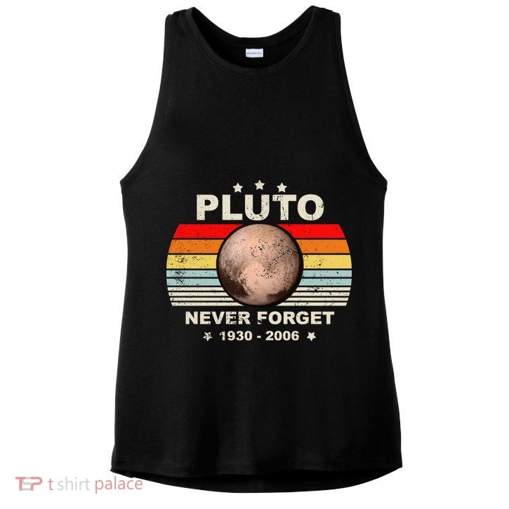 Never Forget Pluto Ladies PosiCharge Tri-Blend Wicking Tank