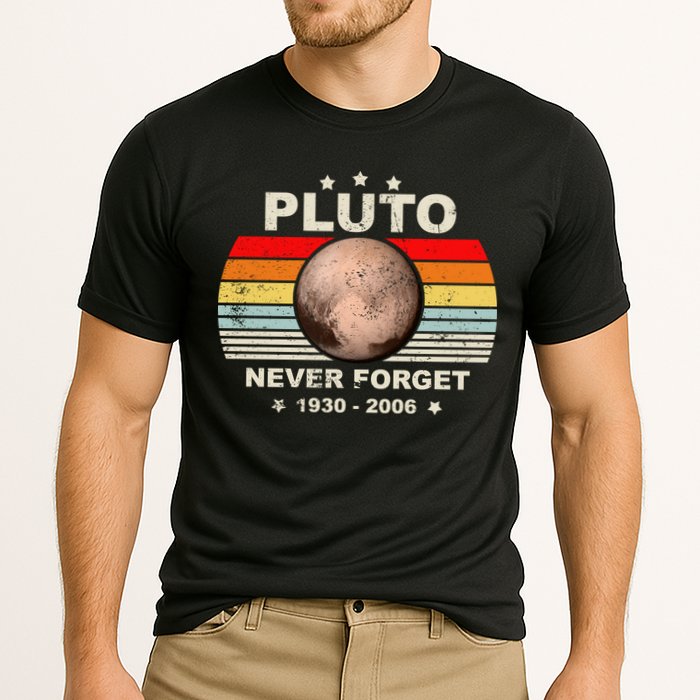 Never Forget Pluto Cooling Performance Crew T-Shirt