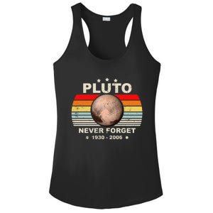 Never Forget Pluto Ladies PosiCharge Competitor Racerback Tank