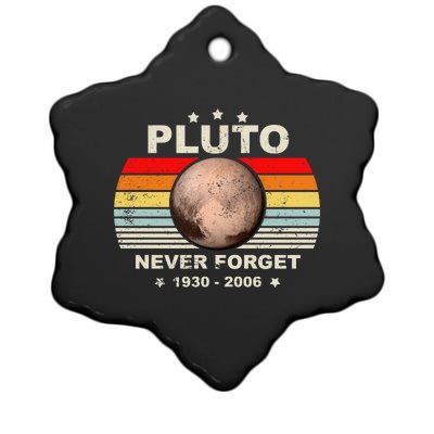 Never Forget Pluto Ceramic Star Ornament