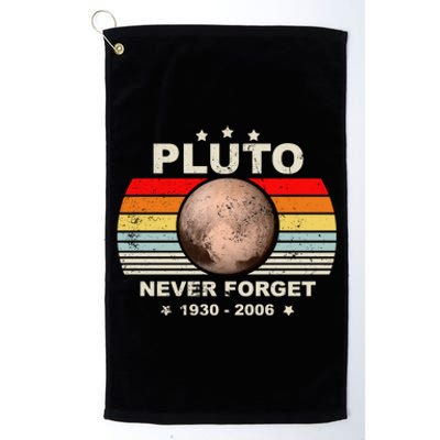 Never Forget Pluto Platinum Collection Golf Towel