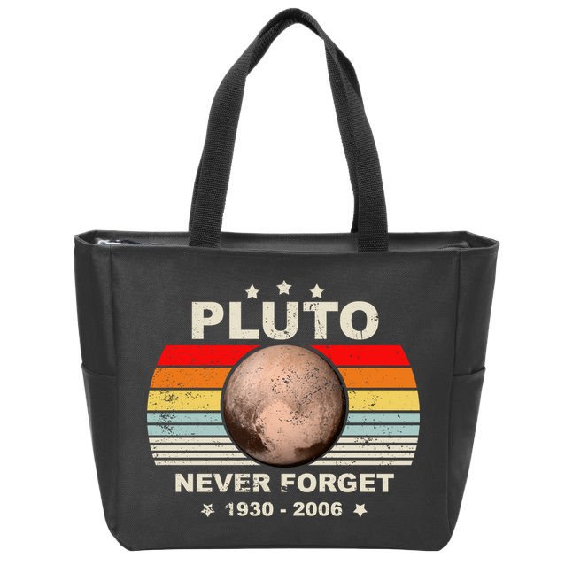 Never Forget Pluto Zip Tote Bag