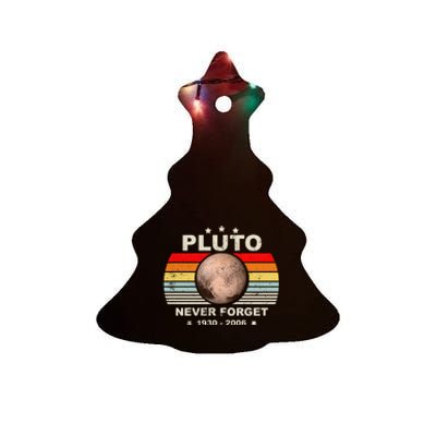 Never Forget Pluto Ceramic Tree Ornament