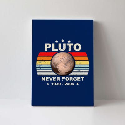 Never Forget Pluto Canvas