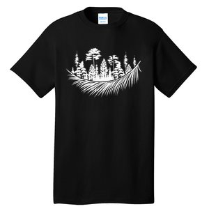 Nature Forest Plants Trees Camping Hiking Mountains Wildlife Tall T-Shirt